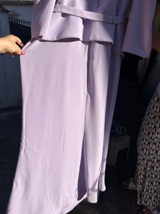 Vestido de fiesta morado Pronovias