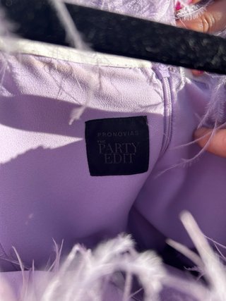 Vestido de fiesta morado Pronovias