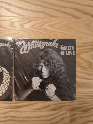LOTE 2 SINGLES WHITE SNAKE VINILO 7" ROCK METAL