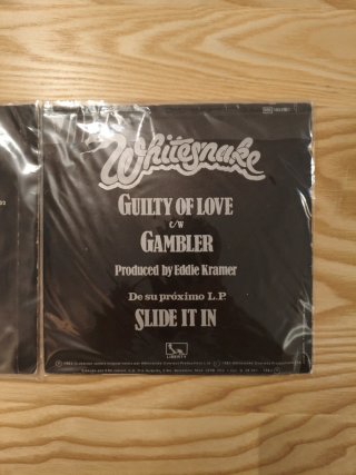 LOTE 2 SINGLES WHITE SNAKE VINILO 7" ROCK METAL