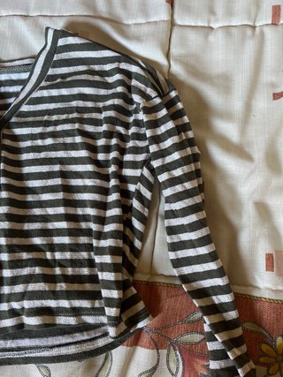 Chaqueta de punto a rayas