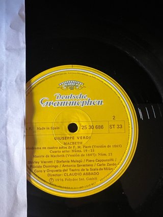 Verdi Macbeth Caja 3 Vinilos Deutsche Grammophon