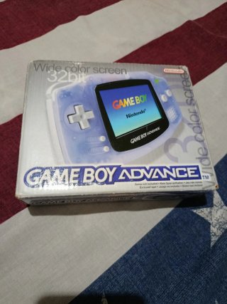 Caja y manuales Game Boy Advance Blanco Glaciar