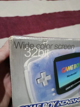 Caja y manuales Game Boy Advance Blanco Glaciar