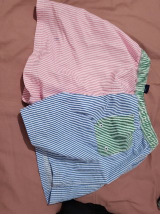 Bañador Spagnolo Rayas Azul y Rosa