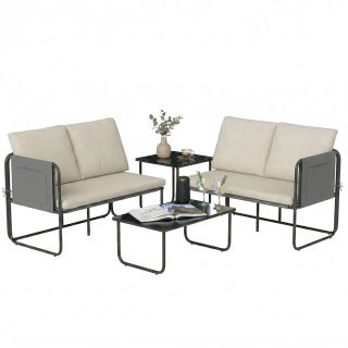 Conjunto Jardín 4 Piezas Sofá Exterior