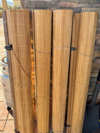 Cortinas de bambú enrollables