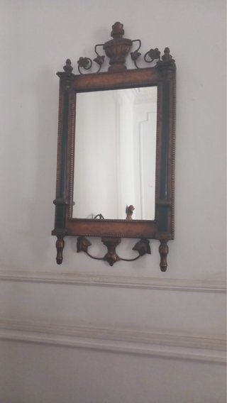 Espejo decorativo madera y cristal