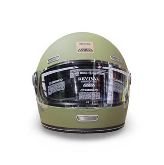 Casco Integral NZI Revival Footprint Verde/Gris