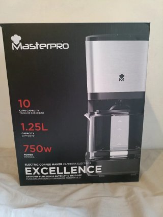 Cafetera Eléctrica MasterPRO Excellence 1.25L
