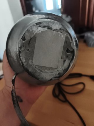 Lámpara de mesa moderna plateada