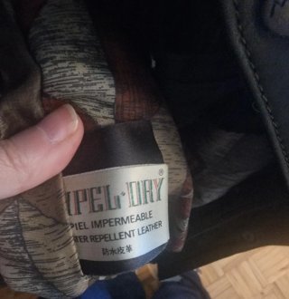 Abrigo de piel impermeable hombre