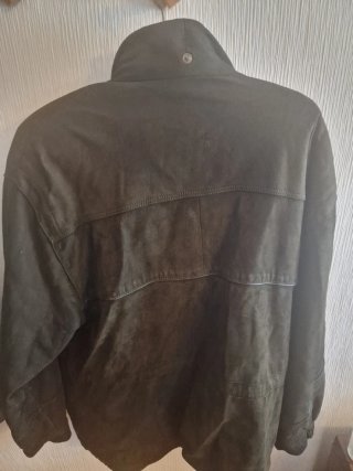 Abrigo de piel impermeable hombre