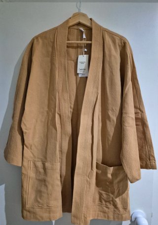 Kimono Mango Lino/Algodón Beige
