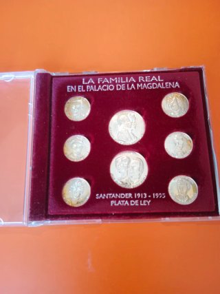 Colección Monedas Familia Real Santander plata 925