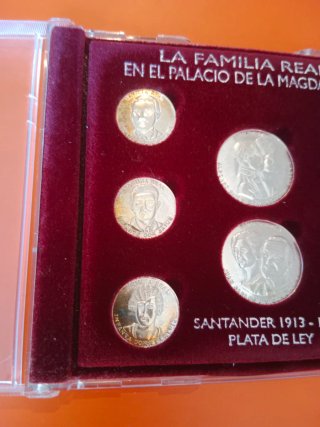 Colección Monedas Familia Real Santander plata 925