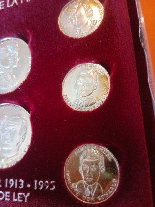 Colección Monedas Familia Real Santander plata 925