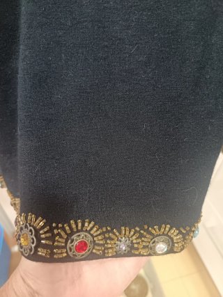 Jersey ELORA negro pedrería XL