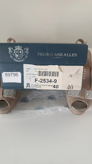 Zapatos Pedro Miralles Fiesta Tacon Beige Platafor
