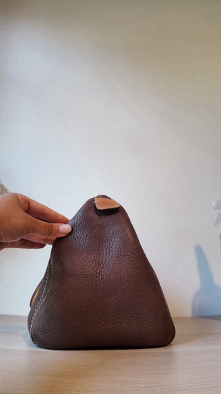 Bolso Carolina Herrera Marrón Piel Grabada