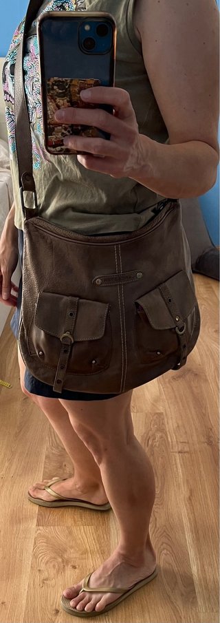 Bolso piel Lancaster vintage