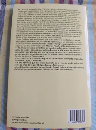 "Capricho de la Reina", de J. Echenoz