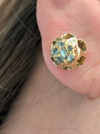 Pendientes Oro 18k Diamantes