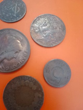 Lote 5 Monedas Antiguas Colección