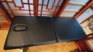 Camillas plegables madera, doble acolchado