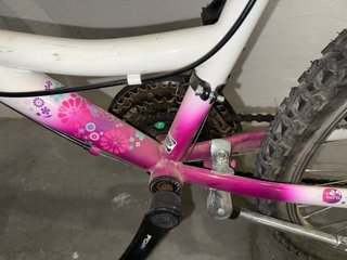 Bicicleta niña blanca y morada, Teens 24.