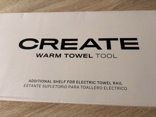 Toallero eléctrico Create azul con leja adicional