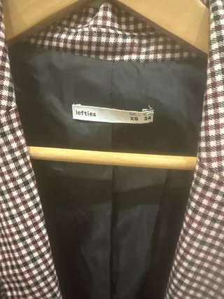 Blazer cuadros Lefties XS