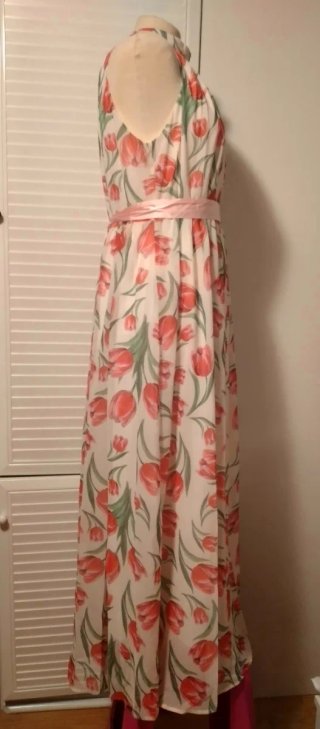 Vestido Largo Tulipanes Talla L
