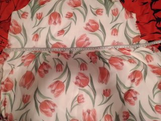 Vestido Largo Tulipanes Talla L