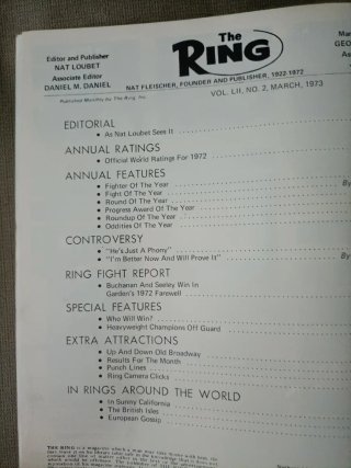 The Ring Revista Boxeo Frazier/Ali 1973