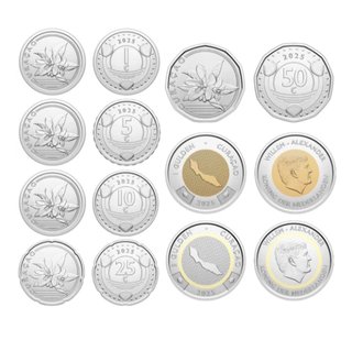 Serie 7 Monedas Curazao 2025 UNC