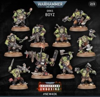 Armageddon 10 Orkos Boyz Chikoz Warhammer 40,000