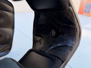 Casco de moto Nitro azul y negro