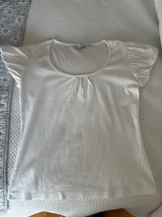 Camiseta New Saks Blanca Manga Corta