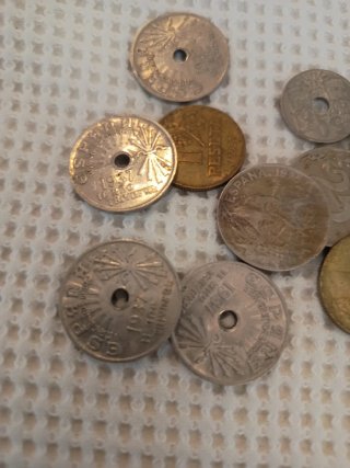 Lote de monedas antiguas