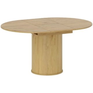 Mesa extensible redonda madera bambú