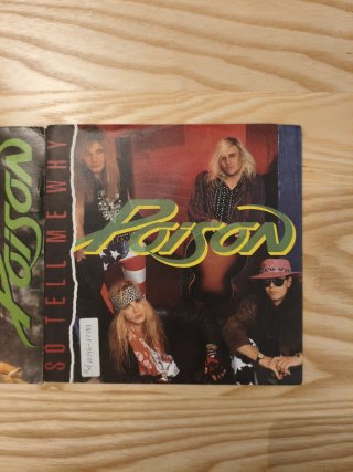 LOTE 2 SINGLES POISON VINILO 7" HARD ROCK METAL