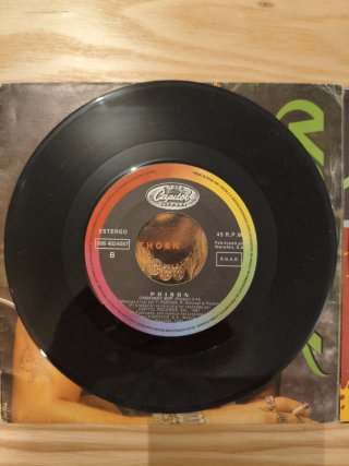 LOTE 2 SINGLES POISON VINILO 7" HARD ROCK METAL