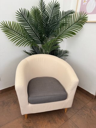 Sillón Butaca Ikea Beige y Gris