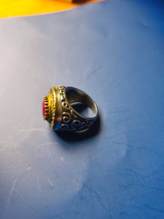 Anillo Plata 925 con Piedra Roja