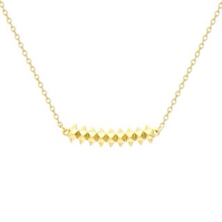 Colgante Latón plata 14K Geométrico Elegante