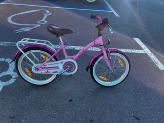 Bicicleta niña rosa 18 pulgadas