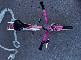 Bicicleta niña rosa 18 pulgadas