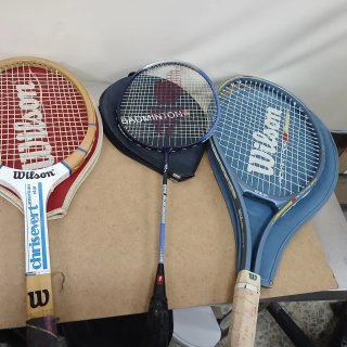 Lote 3 raquetas de tenis y bádminton