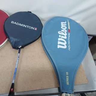 Lote 3 raquetas de tenis y bádminton